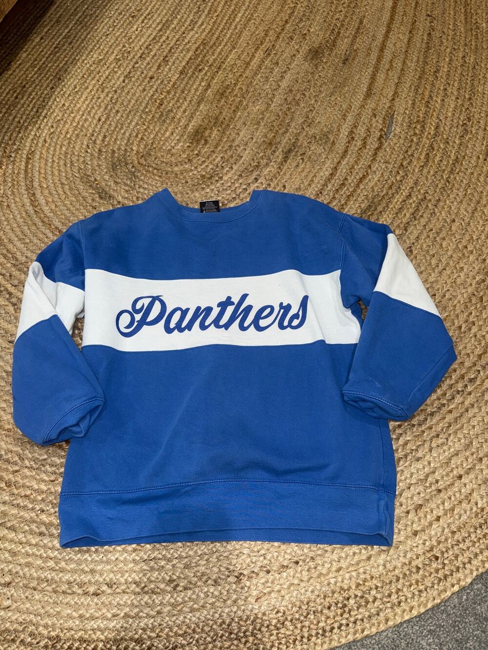 Fan Cloth Carolina Panthers pullover sweatshirt size large